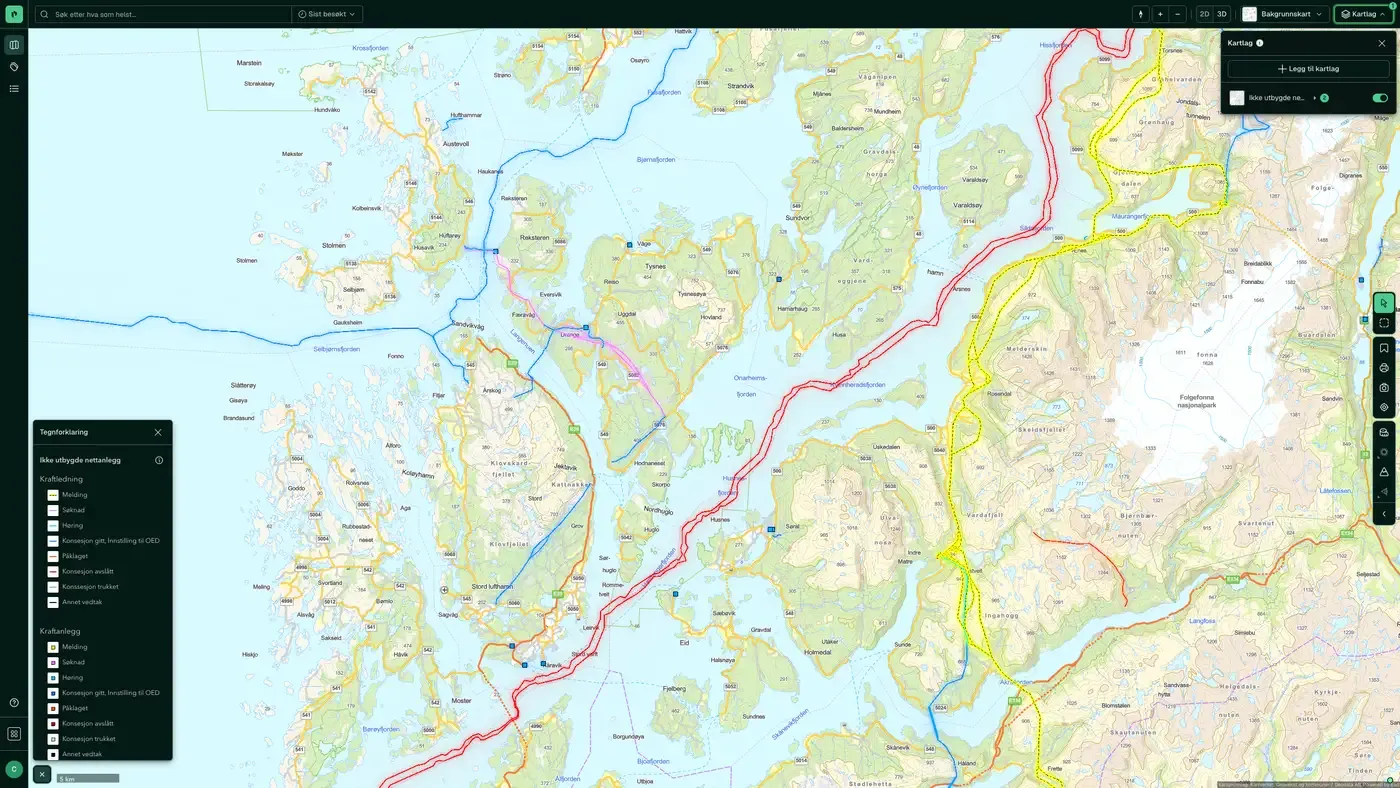 Ikke utbygde nettanlegg i Placepoint