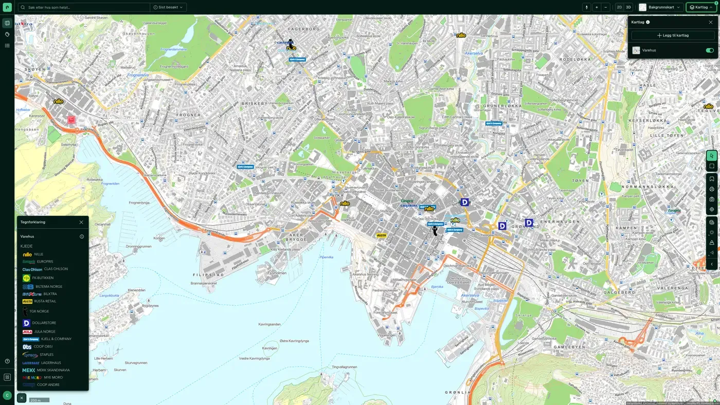 Varehus i Placepoint