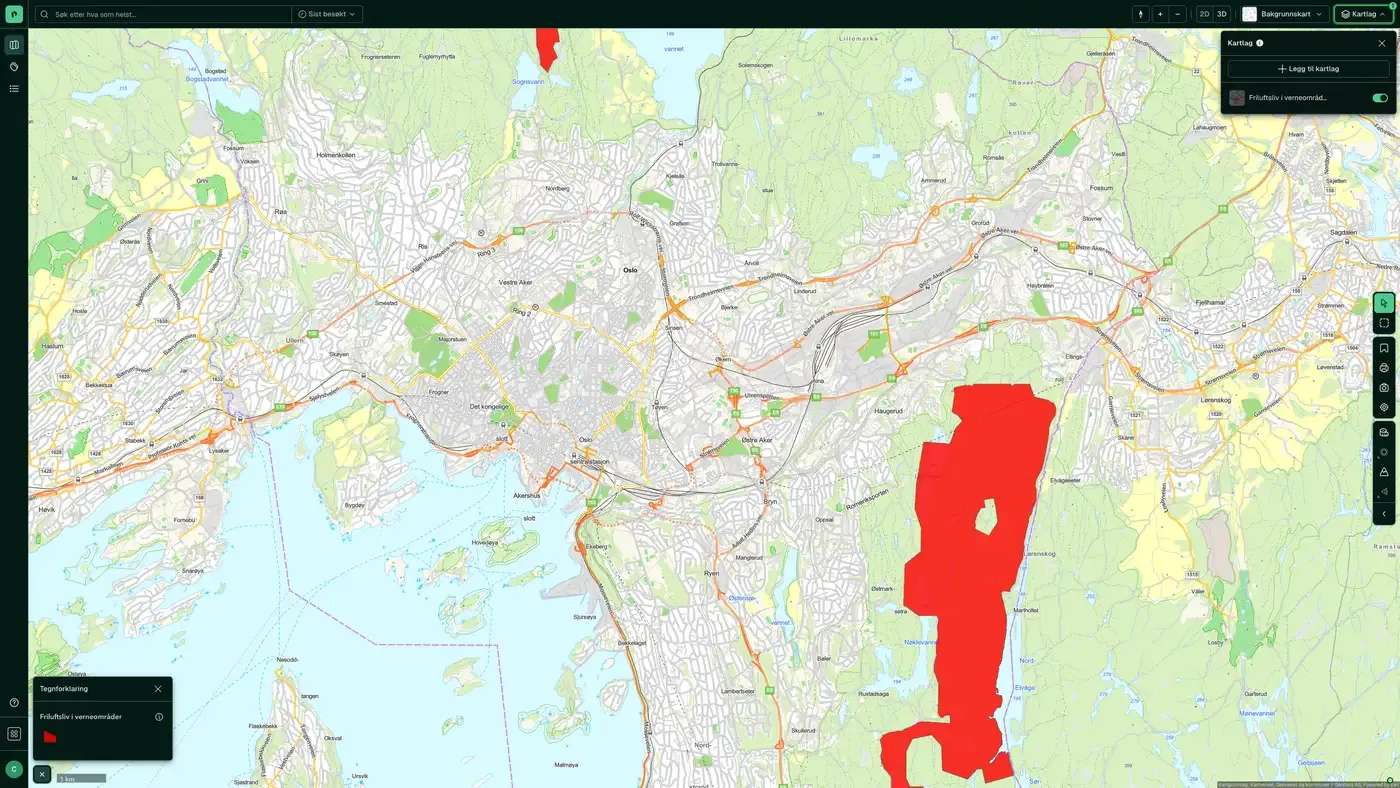 Friluftsliv i verneområder i Placepoint