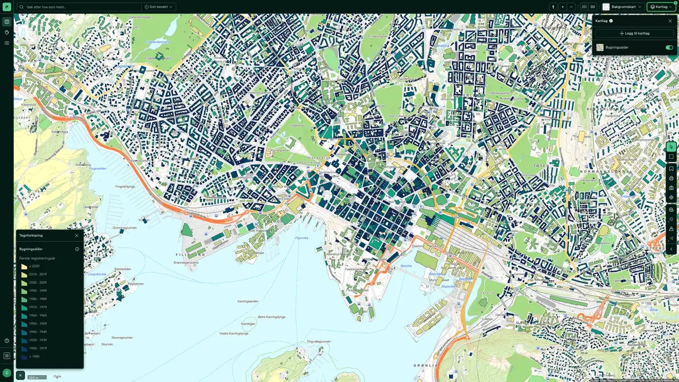 Bygningsalder i Placepoint