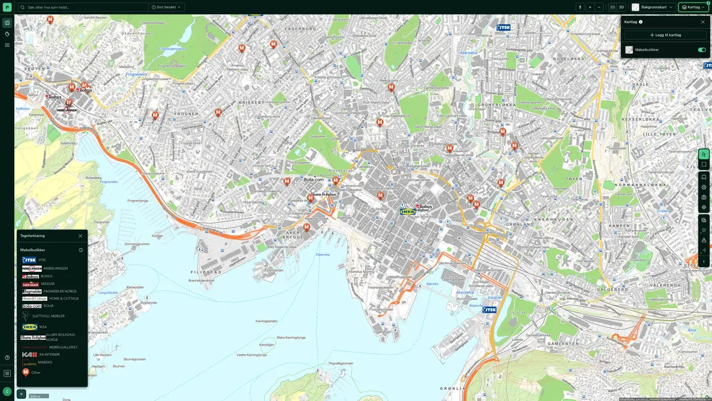 Møbelbutikker i Placepoint