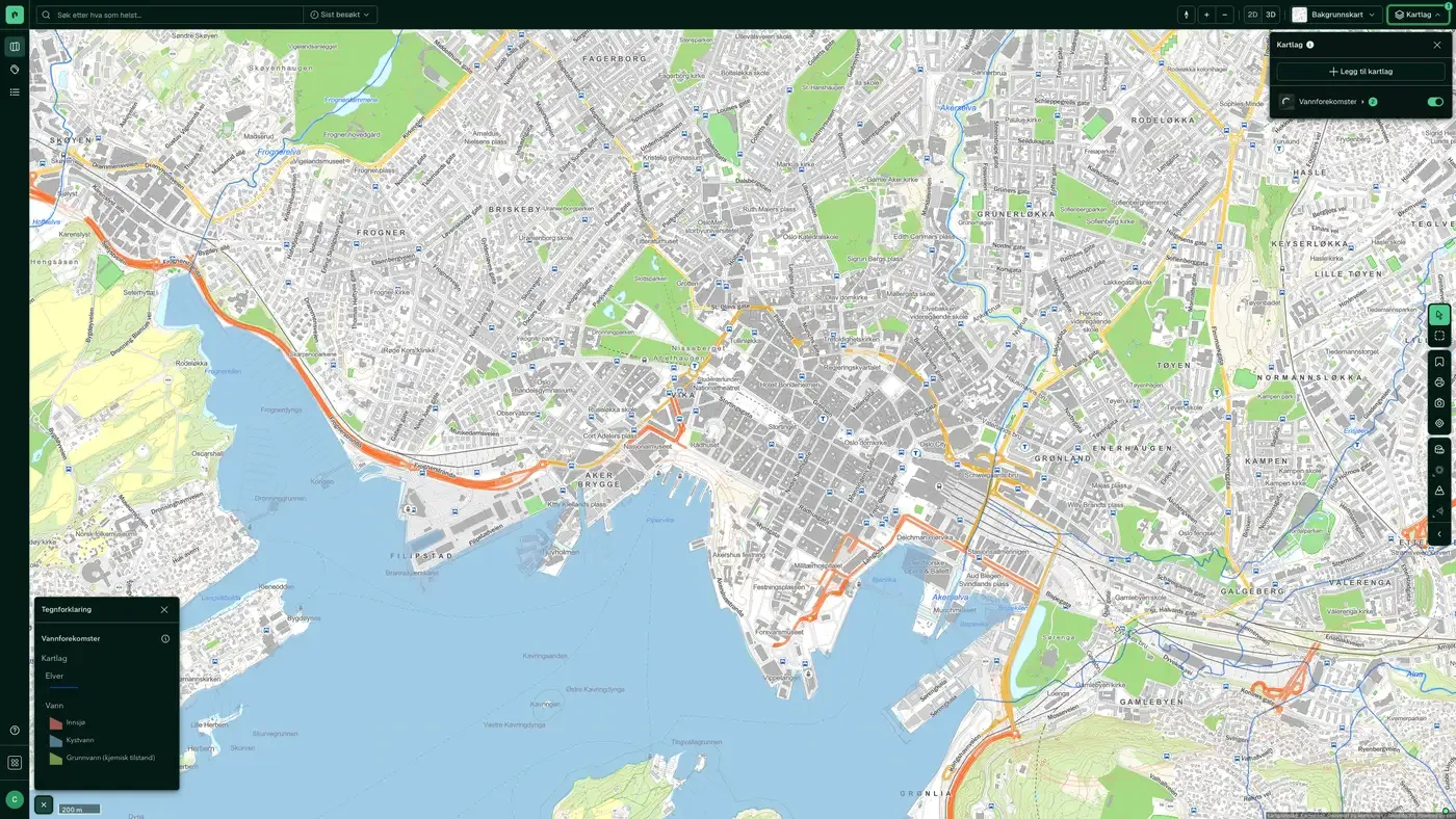 Vannforekomster i Placepoint