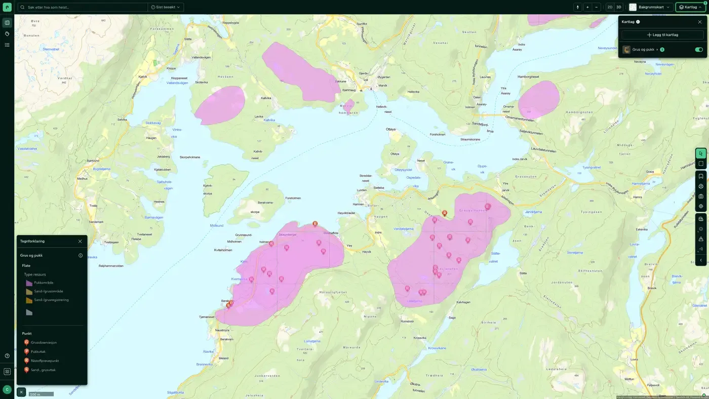 Grus og pukk i Placepoint