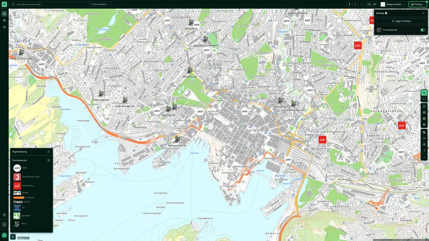 Treningssenter i Placepoint