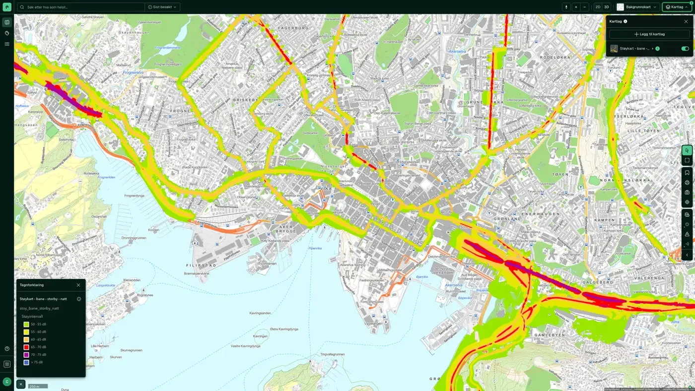 Støykart - bane - storby - natt i Placepoint
