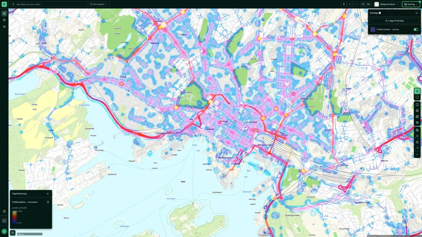 Trafikkulykker i Placepoint