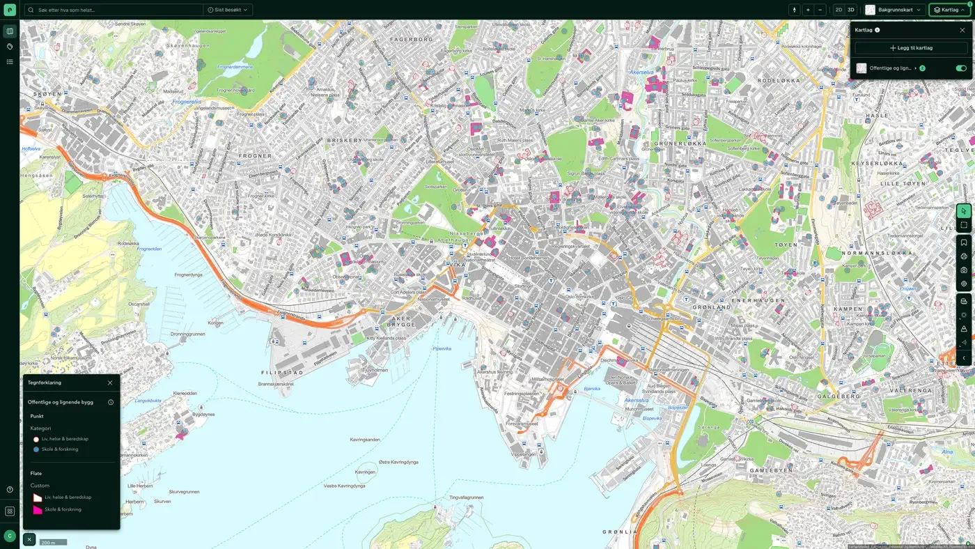 Offentlige og lignende bygg i Placepoint