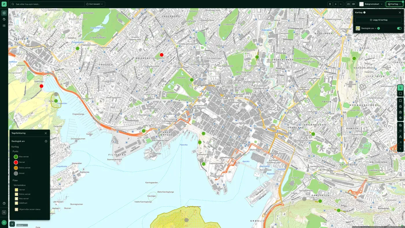 Geologisk arv i Placepoint