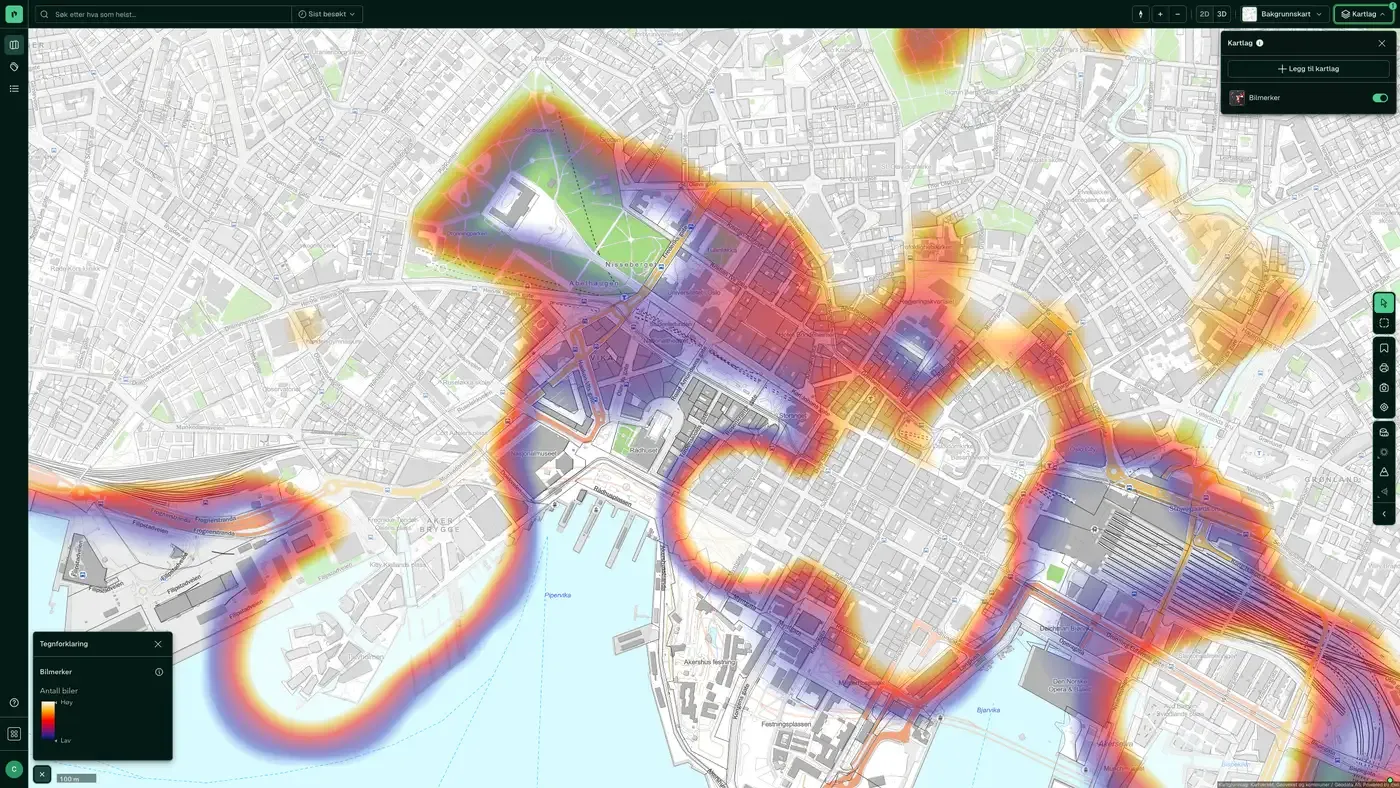 Bilmerker i Placepoint