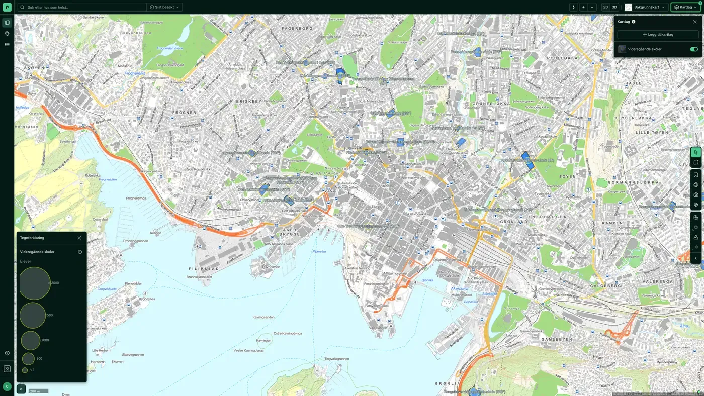 Videregående skoler i Placepoint