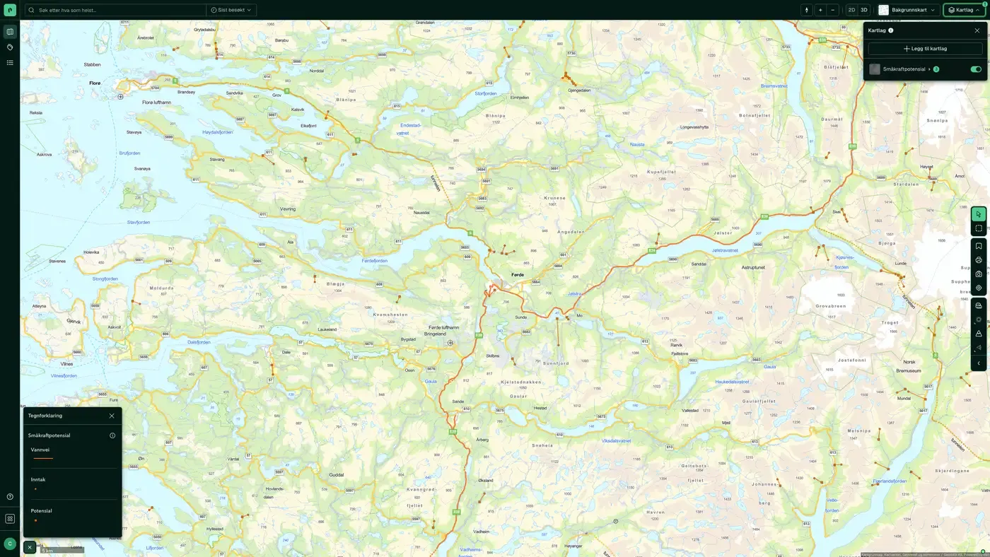 Småkraftpotensial i Placepoint